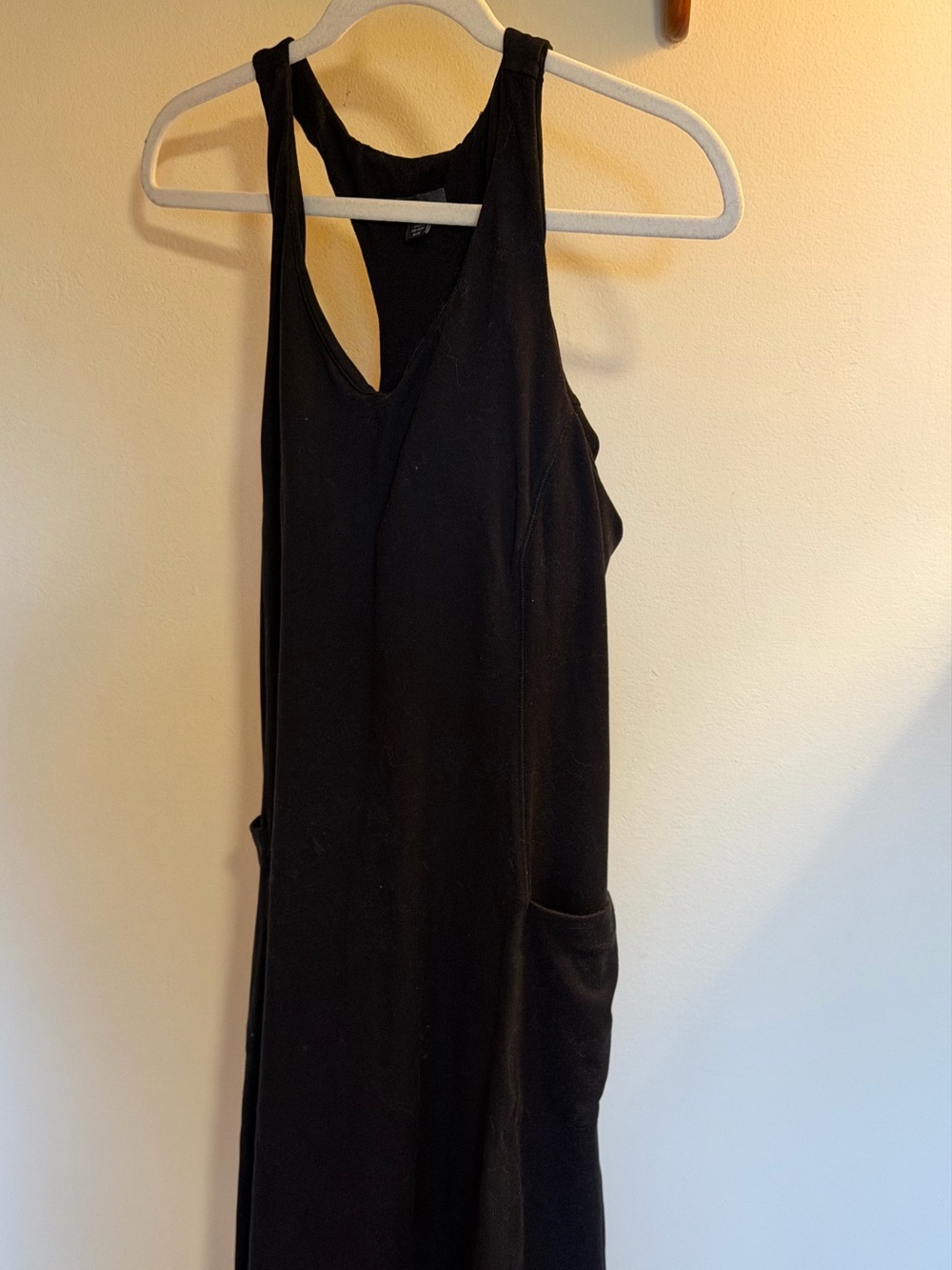 Eddie Bauer Black Racerback Midi Dress